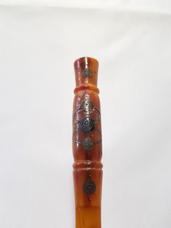 OSMANLI DÖNEMİ GÜMÜŞ ÇAKMA İŞÇİLİKLİ KATALİN AĞIZLIK