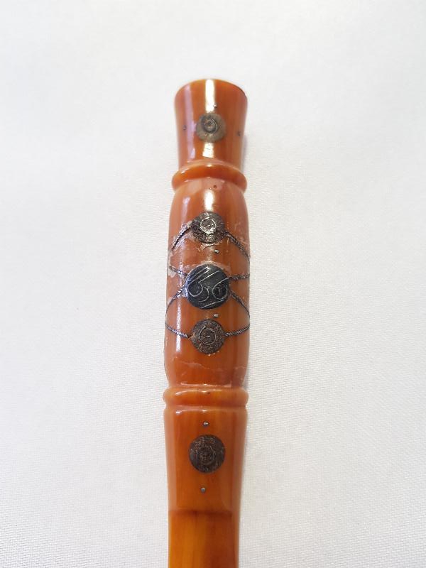 OSMANLI DÖNEMİ GÜMÜŞ ÇAKMA İŞÇİLİKLİ KATALİN AĞIZLIK