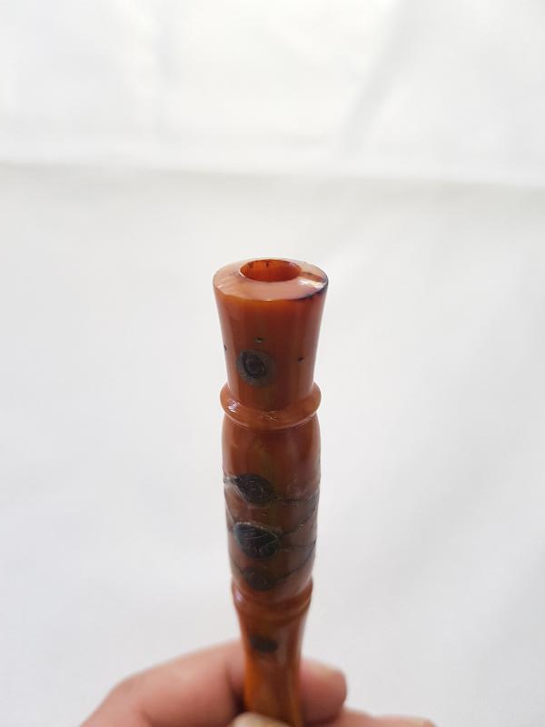 OSMANLI DÖNEMİ GÜMÜŞ ÇAKMA İŞÇİLİKLİ KATALİN AĞIZLIK