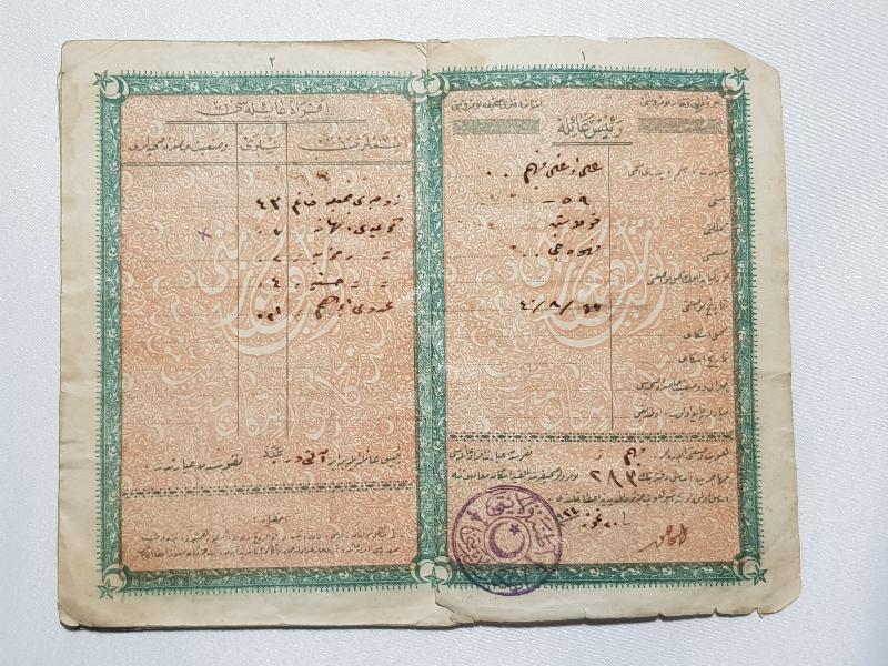 CUMHURİYET İLK DÖNEM OSMANLICA MÜBADELE CÜZDANI