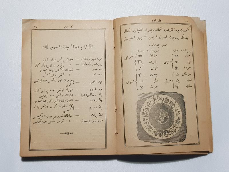 OSMANLI DÖNEMİ CEP TAKVİMİ