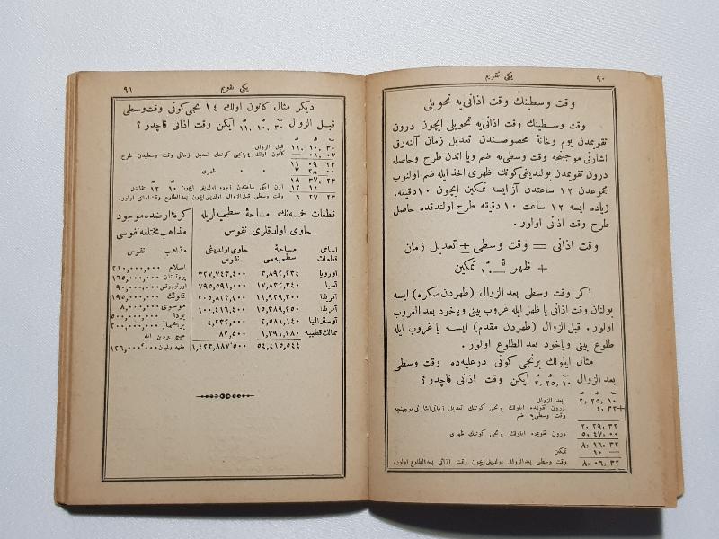 OSMANLI DÖNEMİ CEP TAKVİMİ