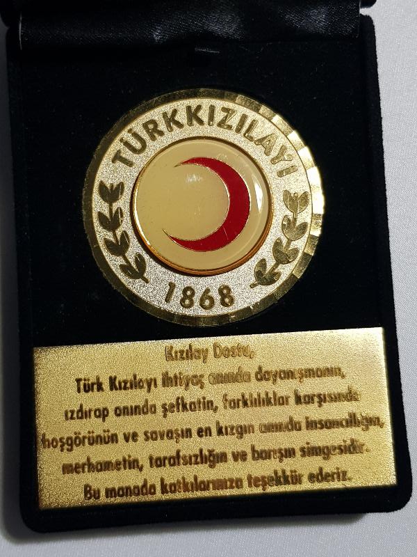 TÜRK KIZILAYI BAĞIŞÇI PLAKETİ