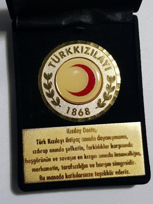 TÜRK KIZILAYI BAĞIŞÇI PLAKETİ