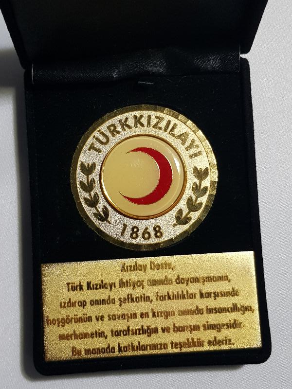 TÜRK KIZILAYI BAĞIŞÇI PLAKETİ