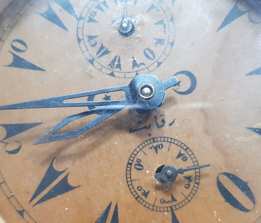 OSMANLI DÖNEMİ AY YILDIZLI MASA SAATİ