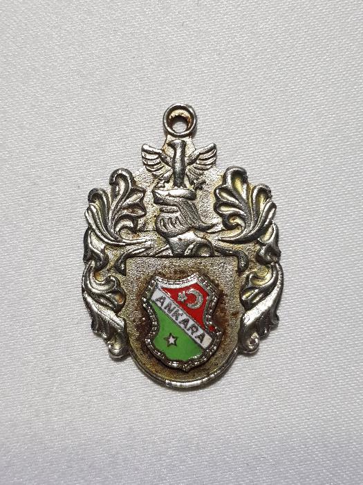 MİNELİ ANKARA YAZILI NADİR FORMDA MADALYA