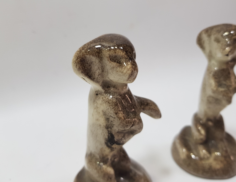 BİR ÇİFT ANTİKA KÜTAHYA KÖPEK BİBLOSU