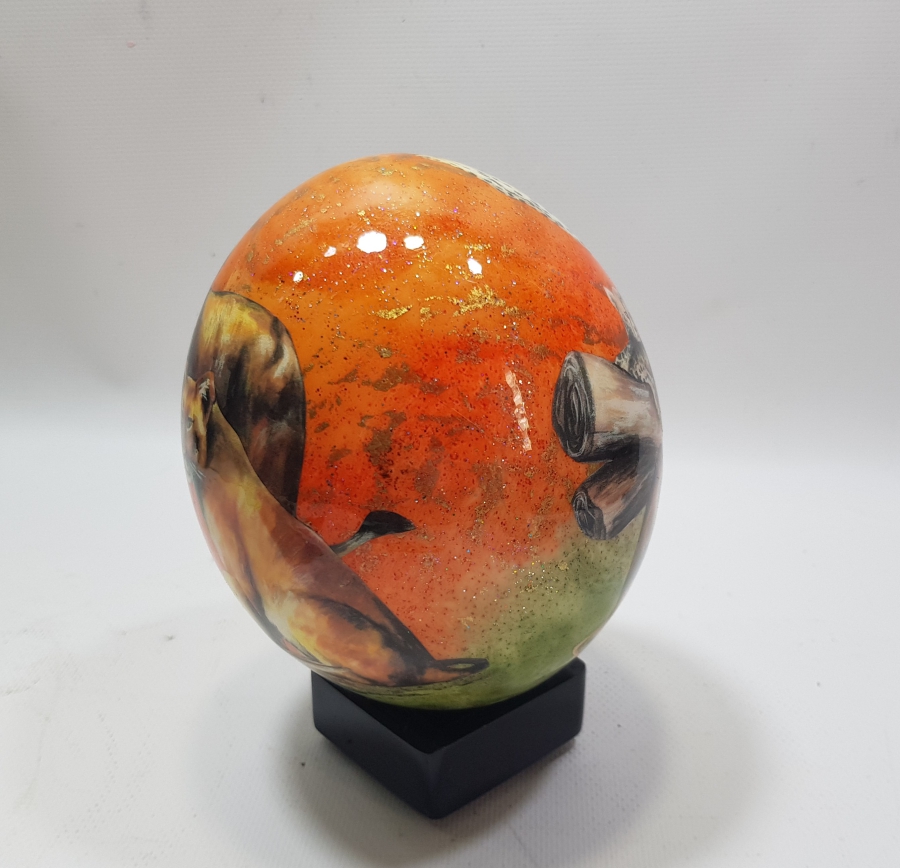 EL BOYAMA DEVE KUŞU YUMURTASI