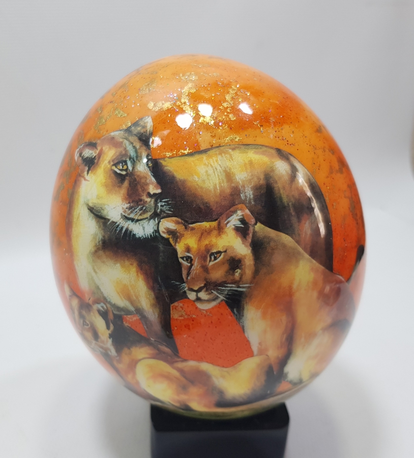 EL BOYAMA DEVE KUŞU YUMURTASI