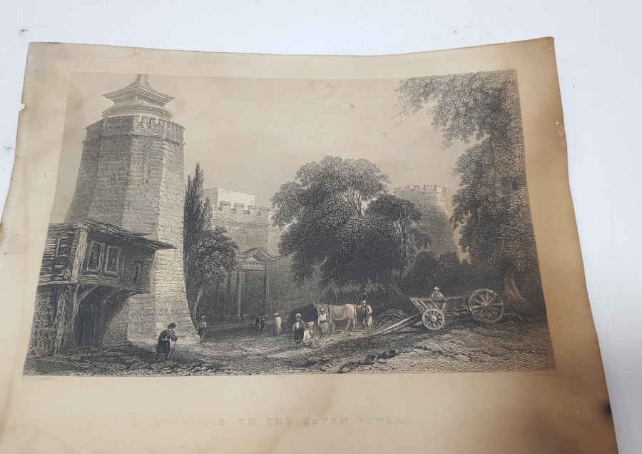 OSMANLI DÖNEMİ YEDİKULE SURLARI GRAVÜRÜ