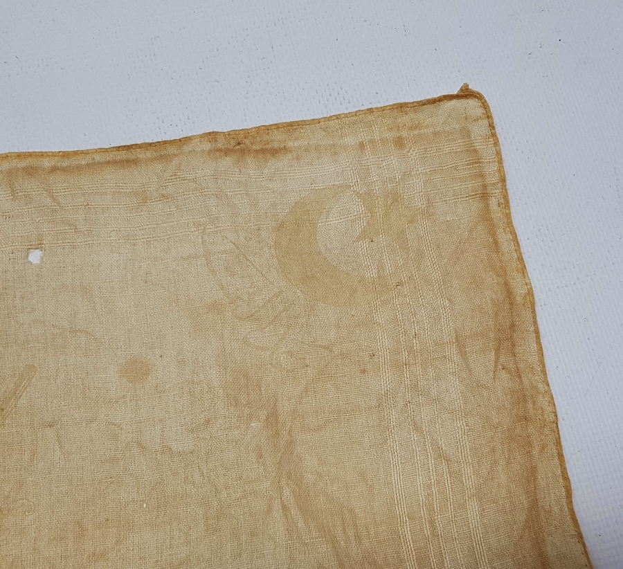 2. MEŞRUTİYET HATIRASI OSMANLICA YAZILI MENDİL