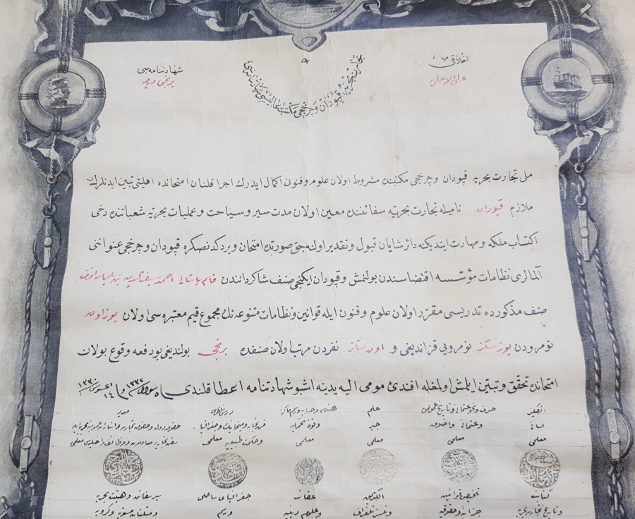 OSMANLI DÖNEMİ ÇOK NADİR GEMİ KAPTANI DİPLOMASI