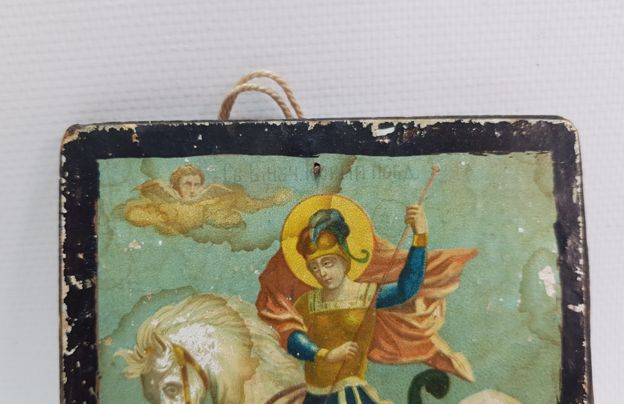 OSMANLI DÖNEMİ EL BOYAMA HRİSTİYAN İKONA