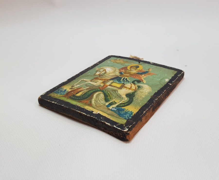 OSMANLI DÖNEMİ EL BOYAMA HRİSTİYAN İKONA