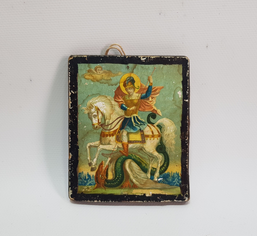 OSMANLI DÖNEMİ EL BOYAMA HRİSTİYAN İKONA