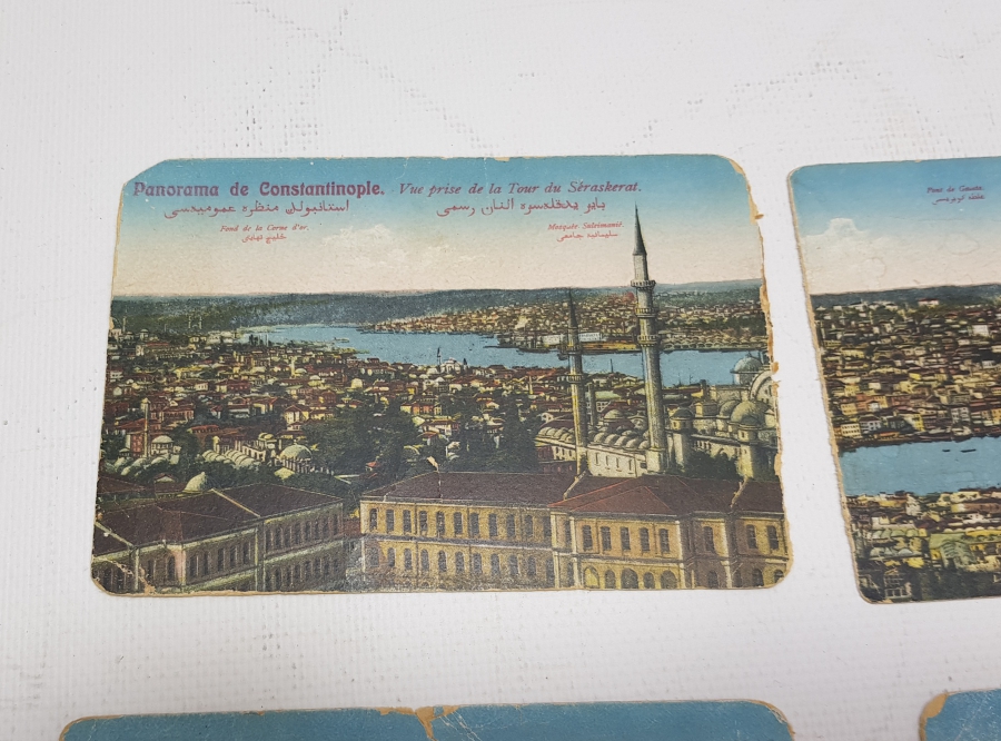 OSMANLI DÖNEMİ 4 ADET İSTANBUL KARTPOSTALI