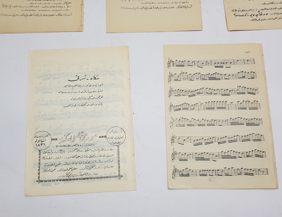 OSMANLI DÖNEMİ 5 ADET NOTA KİTAPÇIĞI