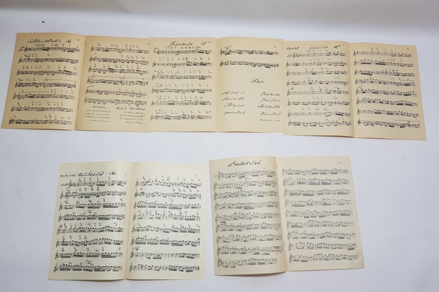 OSMANLI DÖNEMİ 5 ADET NOTA KİTAPÇIĞI