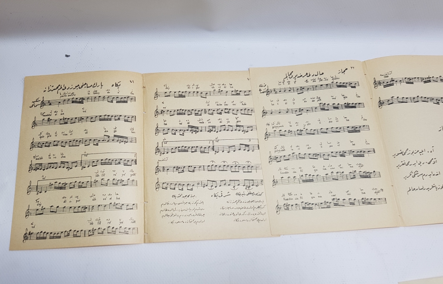 OSMANLI DÖNEMİ 5 ADET NOTA KİTAPÇIĞI