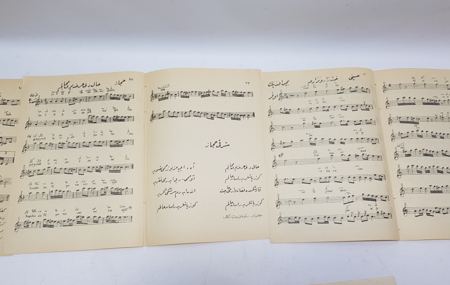 OSMANLI DÖNEMİ 5 ADET NOTA KİTAPÇIĞI