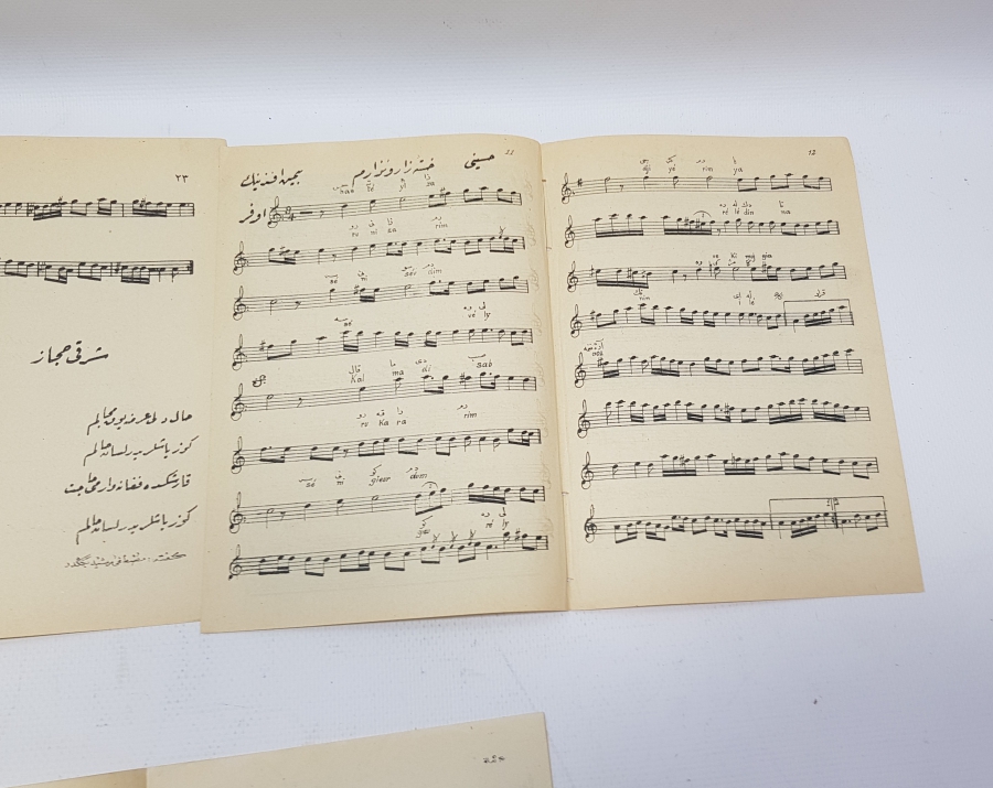 OSMANLI DÖNEMİ 5 ADET NOTA KİTAPÇIĞI