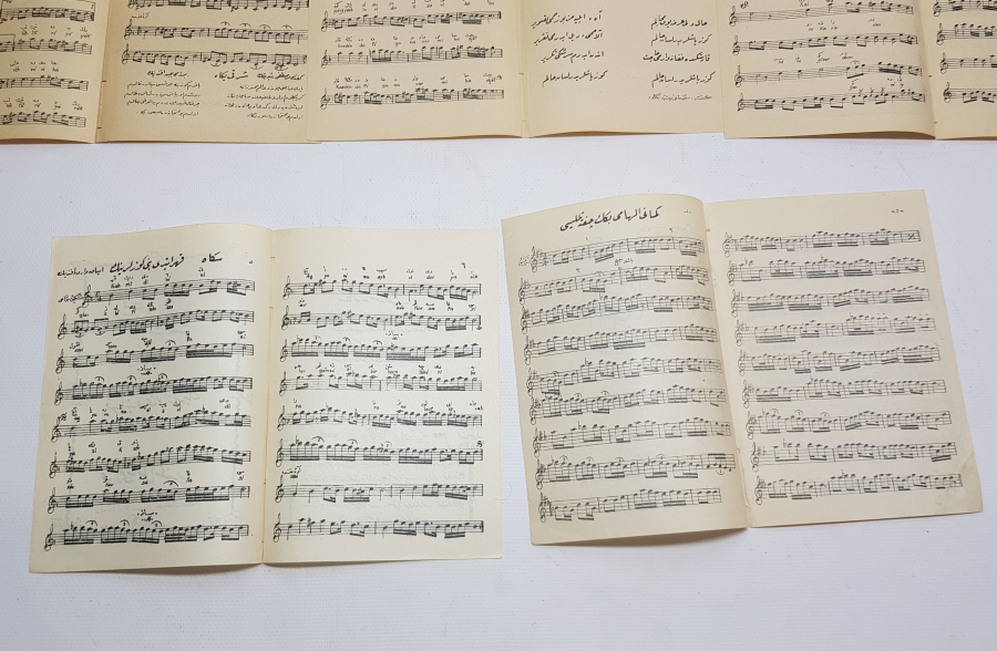 OSMANLI DÖNEMİ 5 ADET NOTA KİTAPÇIĞI