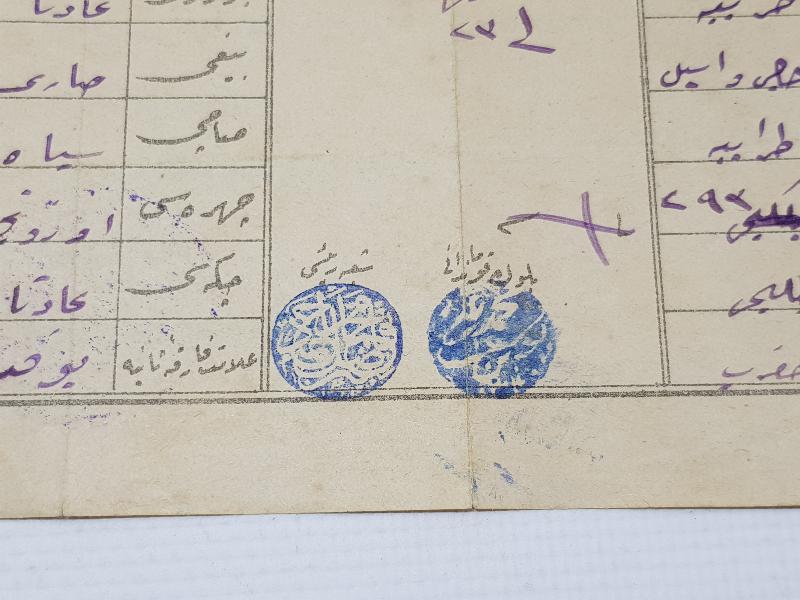 1. DÜNYA SAVAŞI ÇOK NADİR OSMANLICA SEFERBERLİK VESİKASI