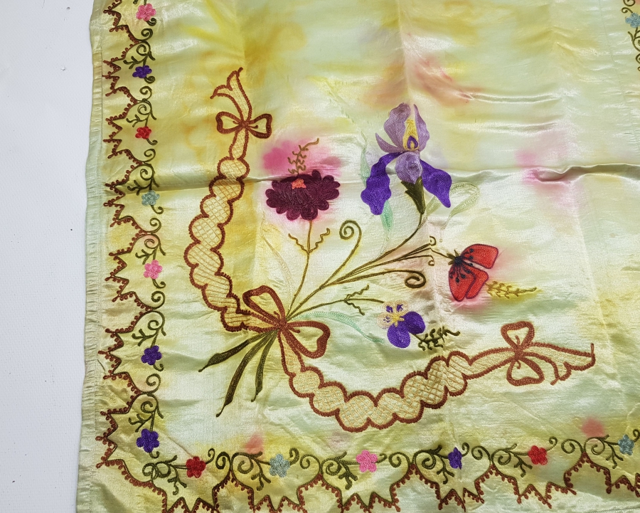 OSMANLI DÖNEMİ İPEK ATLAS GELİN BOHÇASI