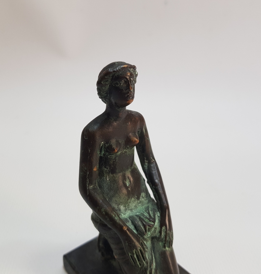 ANTİKA SANATÇI İŞİ BRONZ BİBLO