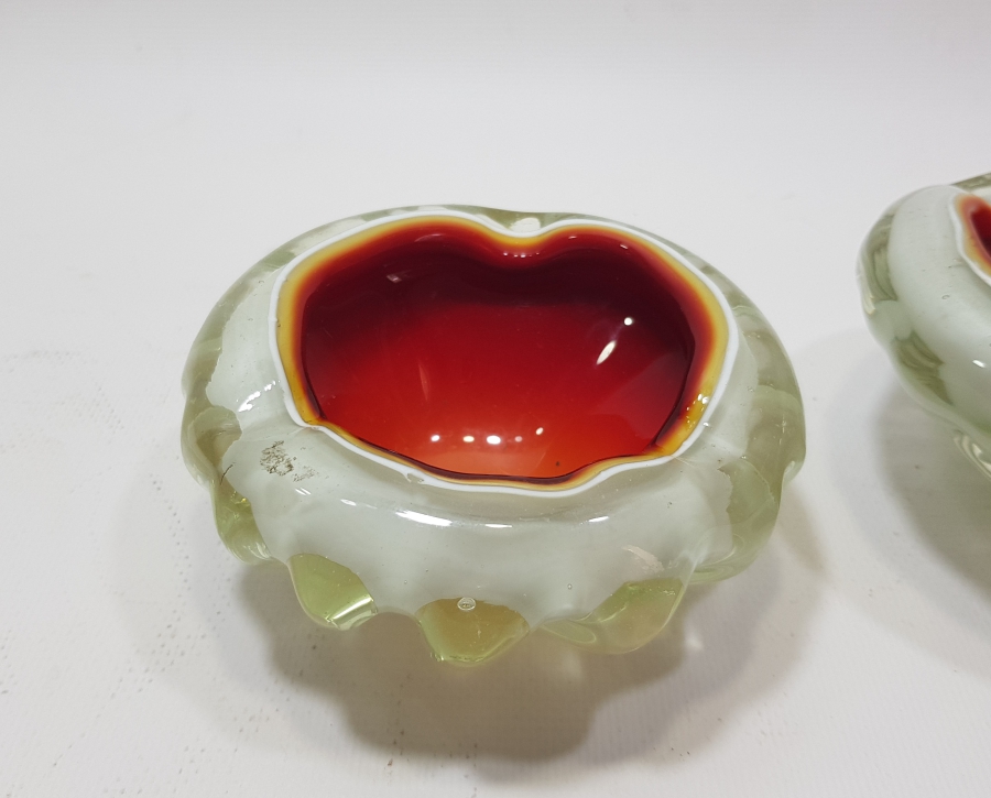 ANTİKA BİR ÇİFT MURANO KÜL TABLASI