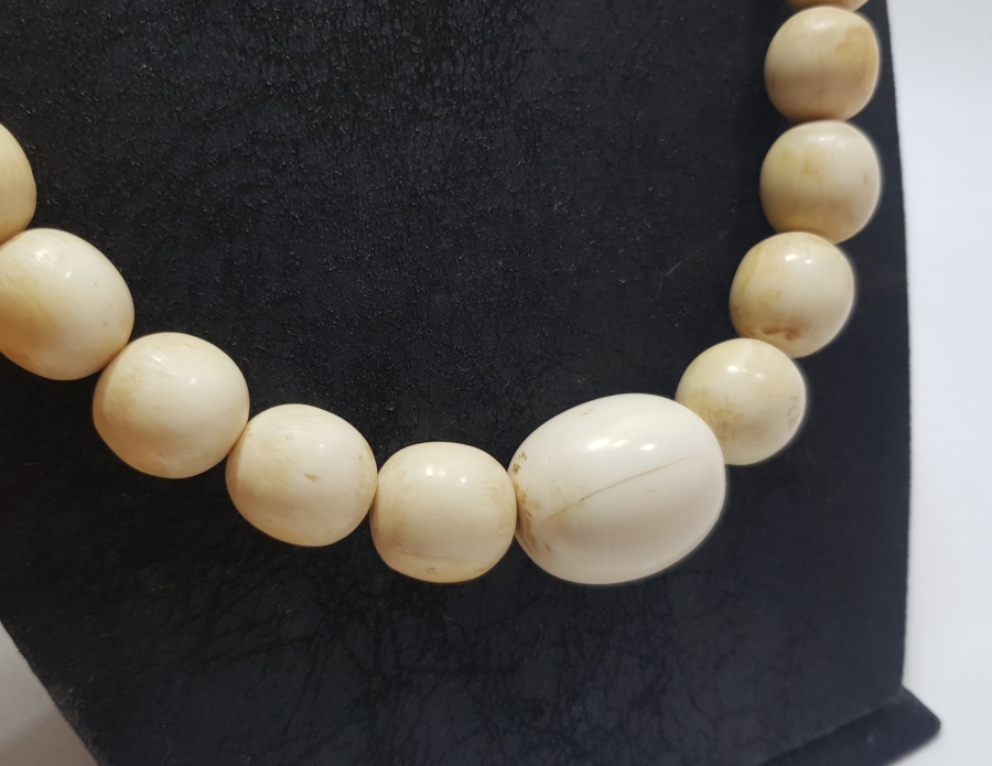 ANTİKA MORS DİŞİ KALLAVİ BOY KOLYE GERDANLIK