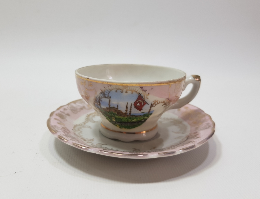 OSMANLI DÖNEMİ SULTAN AHMET CAMİ GÖRSELLİ KAHVE FİNCANI