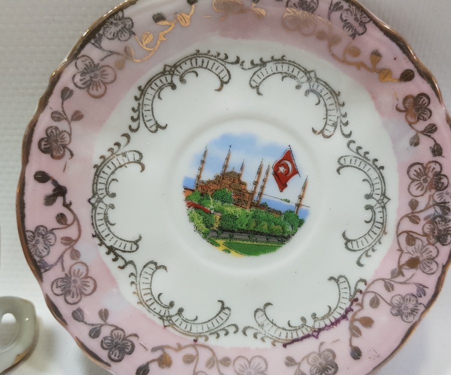 OSMANLI DÖNEMİ SULTAN AHMET CAMİ GÖRSELLİ KAHVE FİNCANI