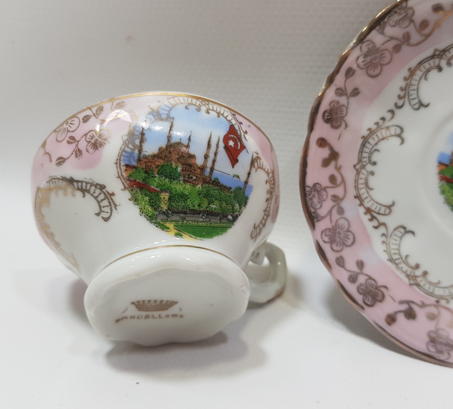 OSMANLI DÖNEMİ SULTAN AHMET CAMİ GÖRSELLİ KAHVE FİNCANI