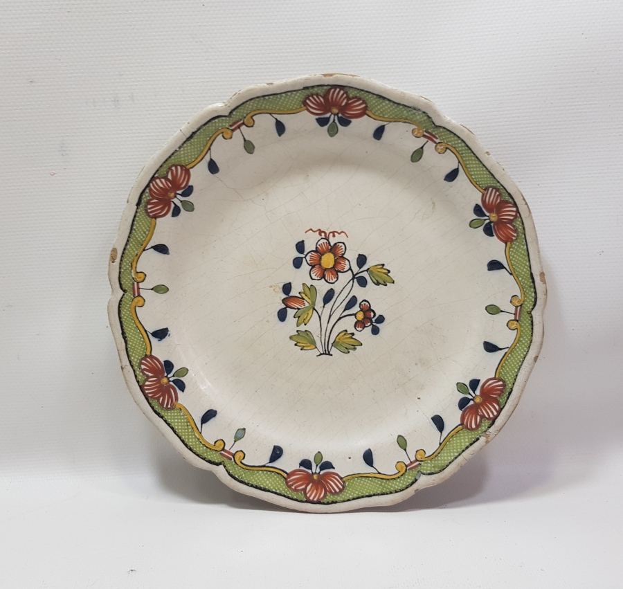 OSMANLI DÖNEMİ GALATA J.M. ESKENASY YAZILI PORSELEN TABAK