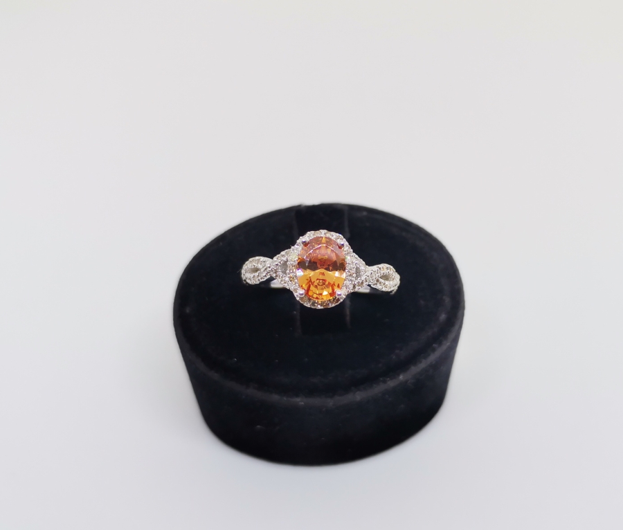 TOPAZ VE PIRLANTA TAŞLI SONSUZLUK MODELİ YÜZÜK