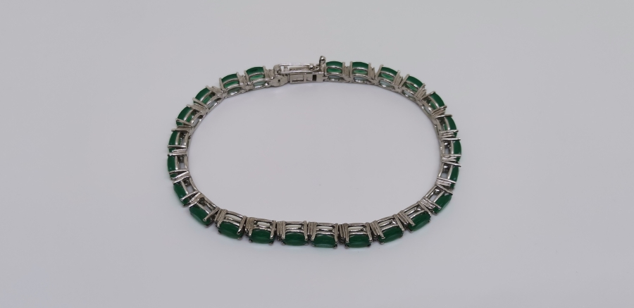 ZÜMRÜT VE PIRLANTA TAŞLI BİLEKLİK