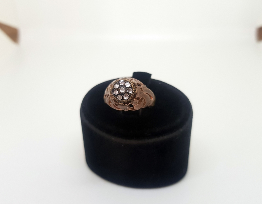 DİVANHANE MODELİ ELMAS TAŞLI YÜZÜK