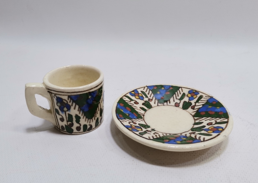 OSMANLI DÖNEMİ KÜTAHYA İŞİ KAHVE FİNCANI