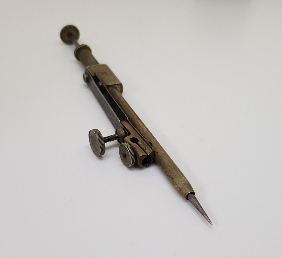 ÜZERİ CONSTANTİNOPLE YAZILI OSMANLI DÖNEMİ ÇOK NADİR MÜHENDİS PERGELİ