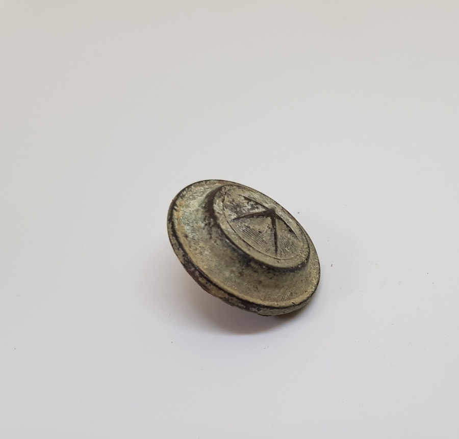 1. DÜNYA SAVAŞI DÖNEMİ ÇANAKKALE CEPHESİ ÜZERİ AY YILDIZLI SUBAY DÜĞMESİ