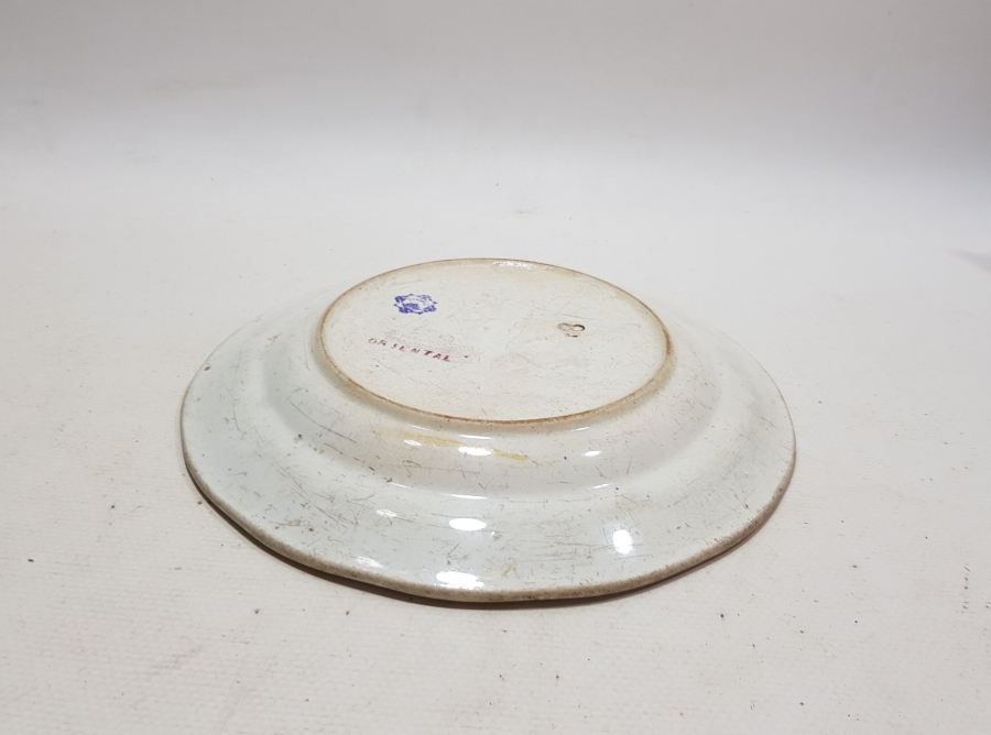 OSMANLI DÖNEMİ İSTANBUL MANZARALI PORSELEN TABAK