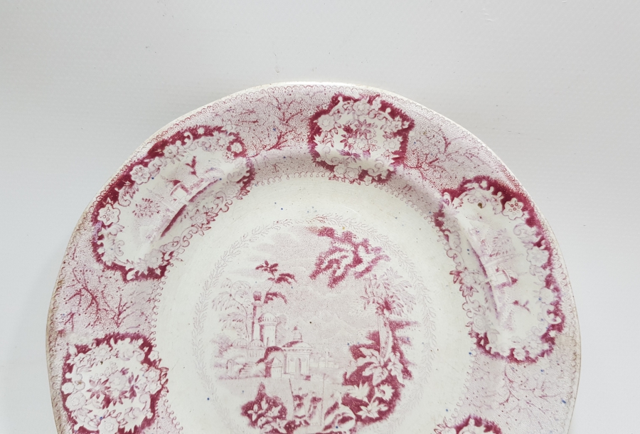 OSMANLI DÖNEMİ İSTANBUL MANZARALI PORSELEN TABAK