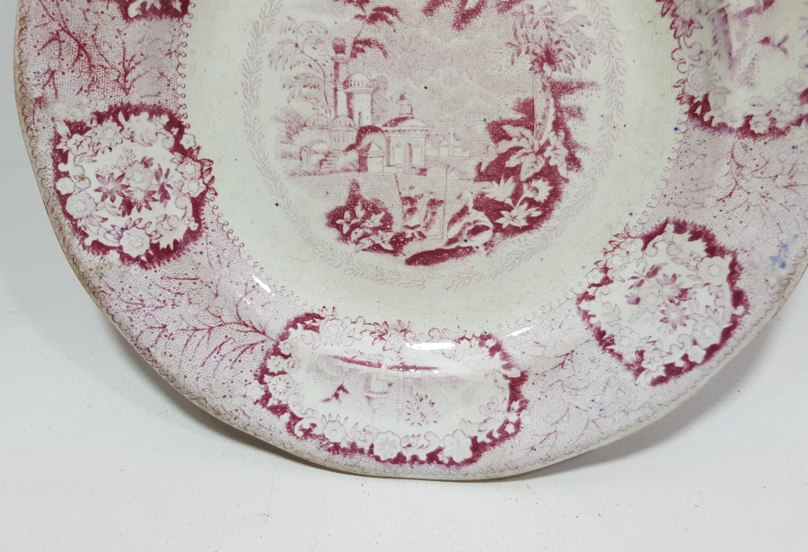 OSMANLI DÖNEMİ İSTANBUL MANZARALI PORSELEN TABAK