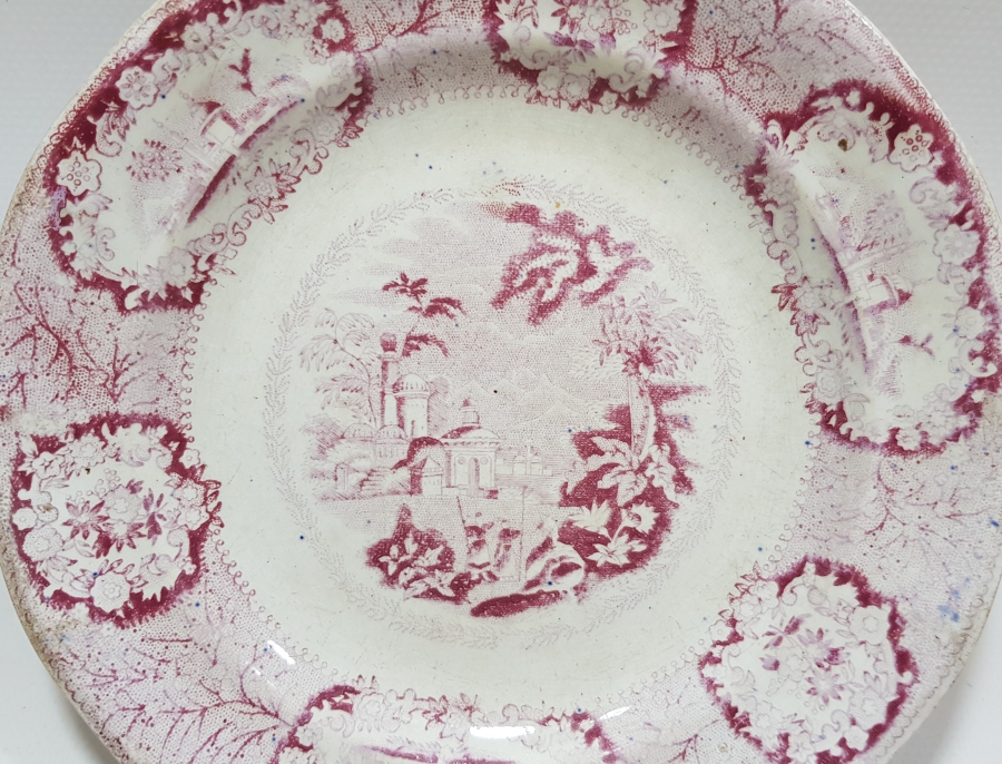 OSMANLI DÖNEMİ İSTANBUL MANZARALI PORSELEN TABAK