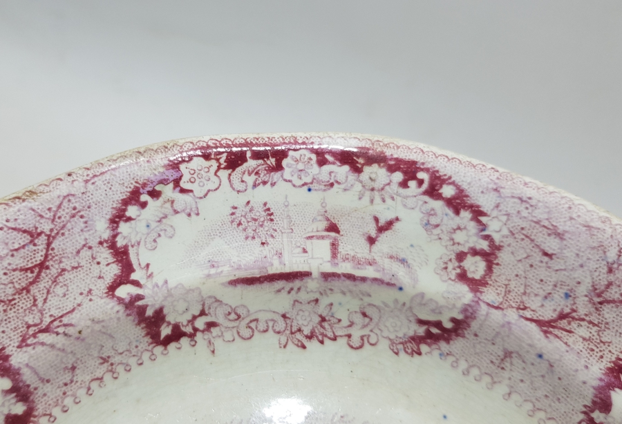 OSMANLI DÖNEMİ İSTANBUL MANZARALI PORSELEN TABAK