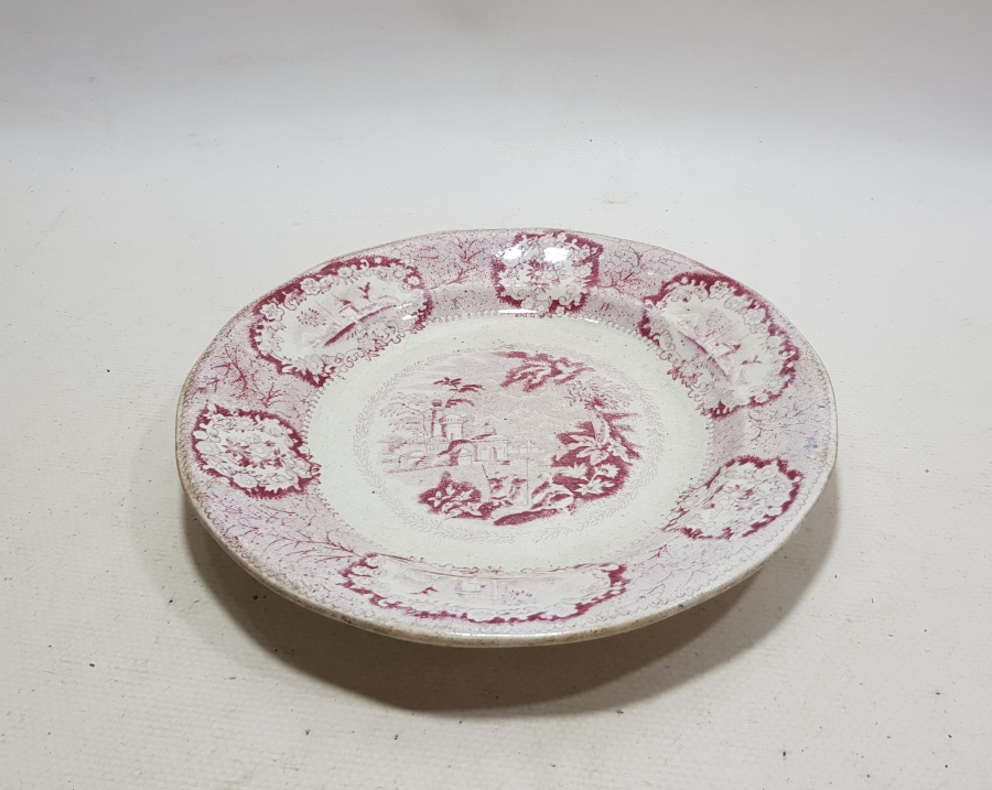 OSMANLI DÖNEMİ İSTANBUL MANZARALI PORSELEN TABAK