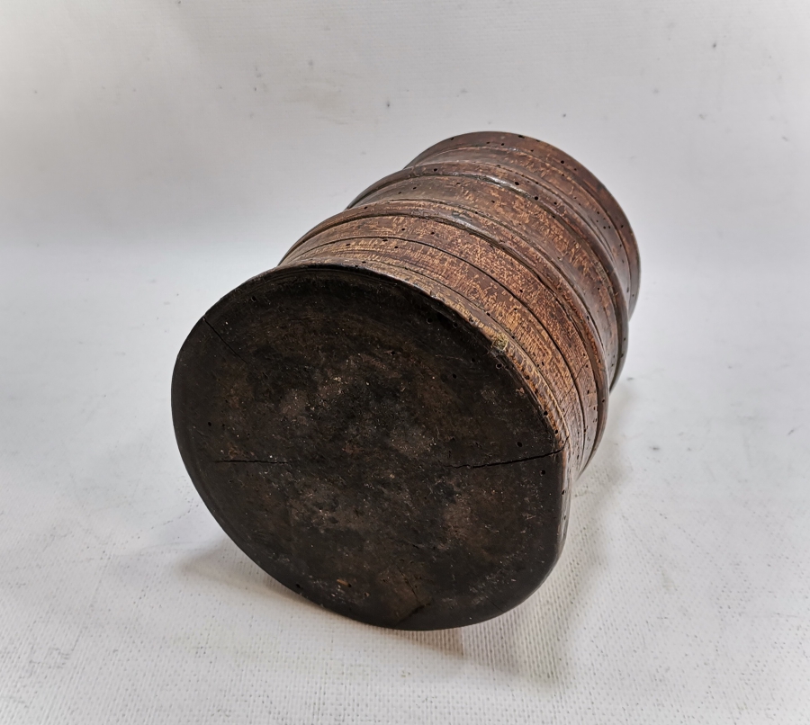 OSMANLI DÖNEMİ EL OYMA İŞÇİLİKLİ KARADENİZ YÖRESİ AHŞAP DİBEK