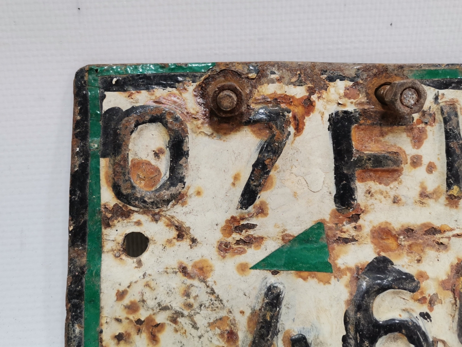 ANTİKA BİSİKLET PLAKASI